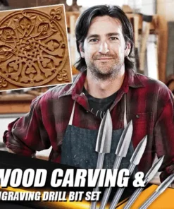 Koka griešanas un gravēšanas urbju komplekts