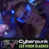Cyberpunk LED vizieru brilles