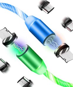 Kvēlojošs LED magnētiskais uzlādes kabelis