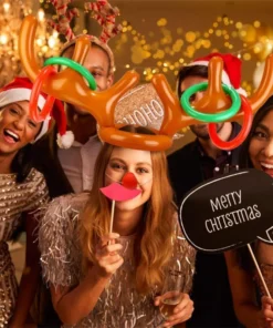 Ziemassvētku ziemeļbriežu gredzenu metināšanas spēle