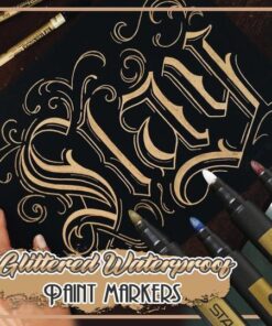 Mirdzoši ūdensizturīgi krāsu marķieri-10gab