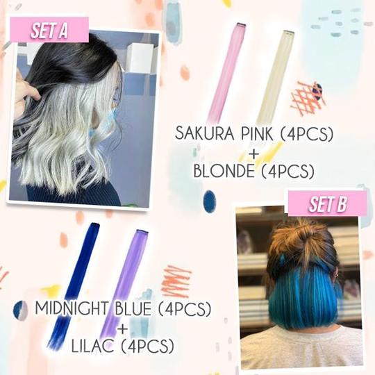 Krāsains matu skapja pagarinājumu komplekts - Image 6