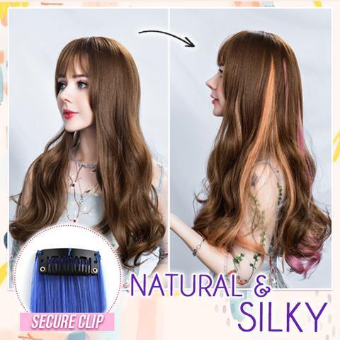 Krāsains matu skapja pagarinājumu komplekts - Image 3