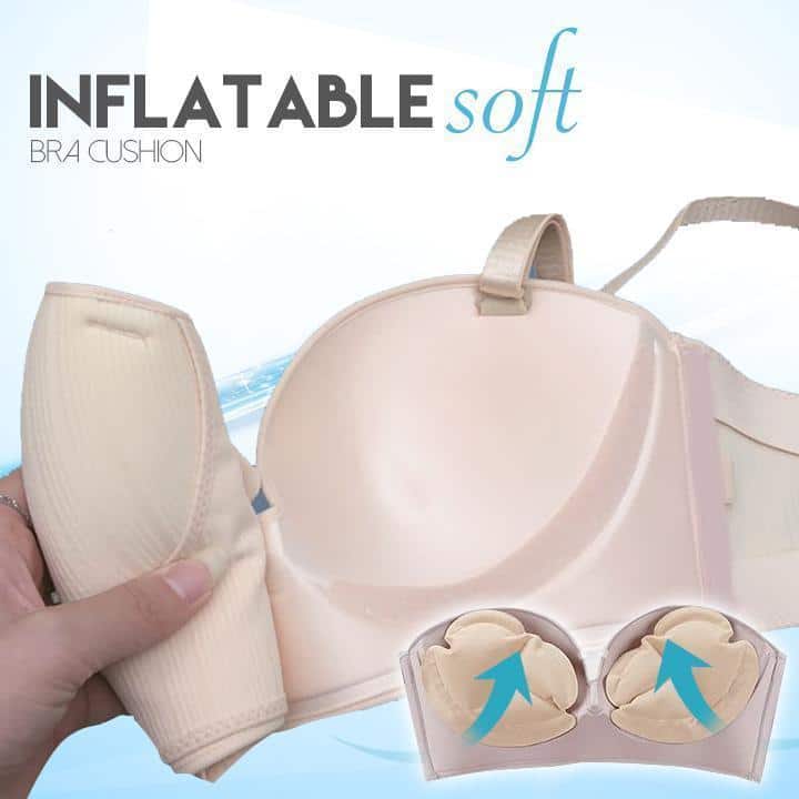 Bezsiksnas piepūšamais bezvadu priekšējais sprādzes krūšturis - Image 2