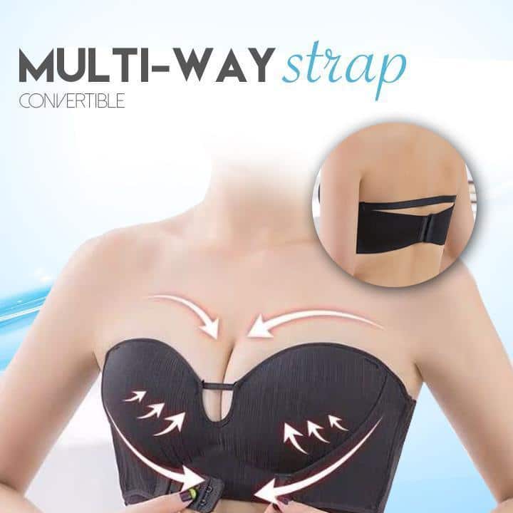 Bezsiksnas piepūšamais bezvadu priekšējais sprādzes krūšturis - Image 4