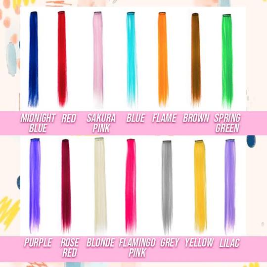 Krāsains matu skapja pagarinājumu komplekts - Image 5