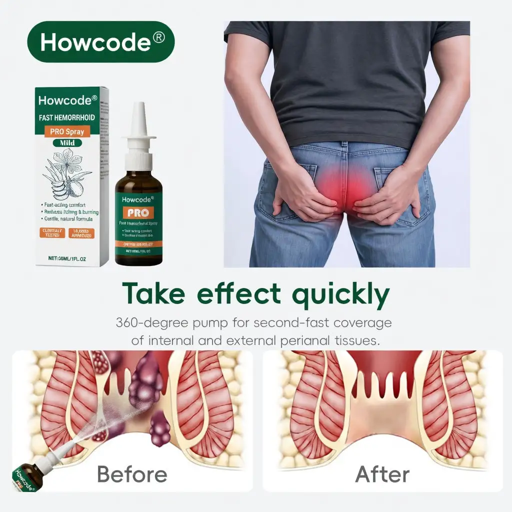Howcode® Fast hemorrhoid PRO Spray - Image 4