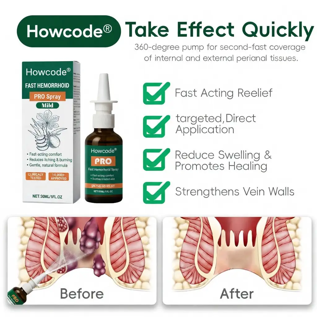 Howcode® Fast hemorrhoid PRO Spray - Image 5