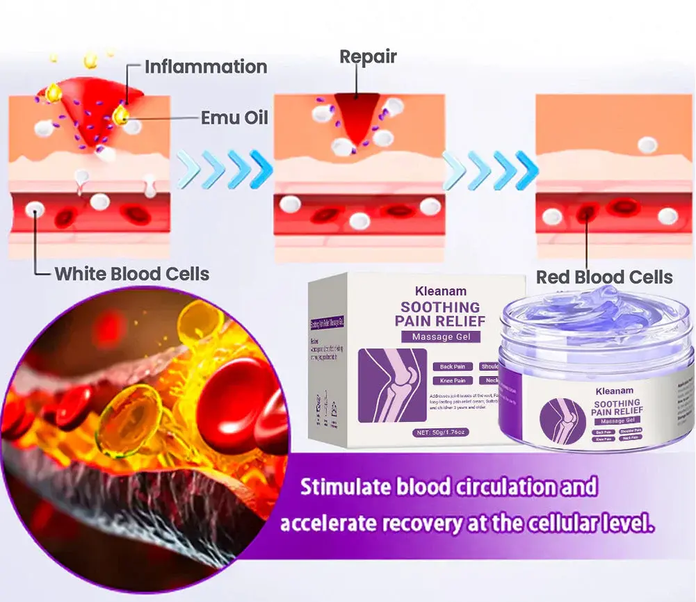 Kleanam™ kurkumīna un emu eļļas sāpju želeja - Image 2