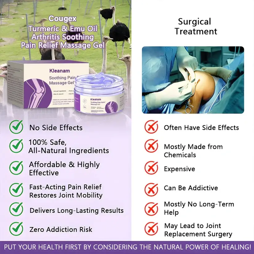 Kleanam™ kurkumīna un emu eļļas sāpju želeja - Image 3