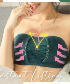 Mežģīņu Bandeau aukliņas Push Up Bra