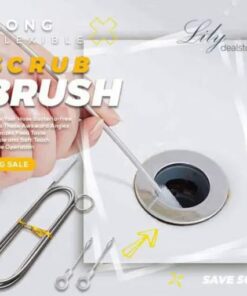 Skrubja birste ar garu rokturi