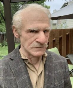 Vecā vīra galvassegu kostīmu maska