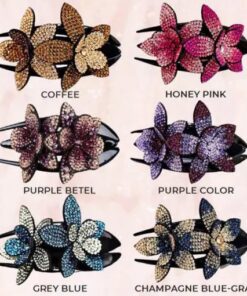 Rhinestone dubultziedu matu sprādze