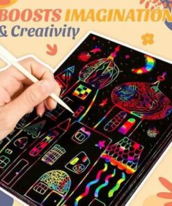 Slepens Rainbow scratch Paper Art komplekts