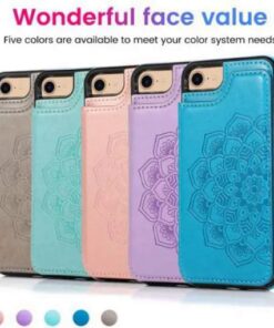 Maka kartes turētājs Ādas telefona maciņš