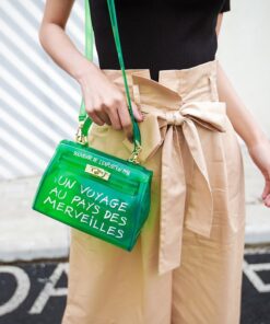 Sieviešu želejveida somiņas vienkrāsainas rokassomas